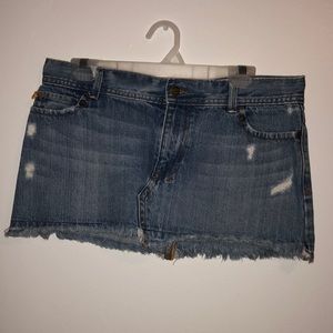 Hollister Distressed Denim Skirt Size 7